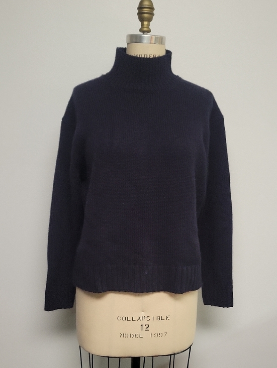 Zara Sweaters - Zara Navy Mockneck Sweater